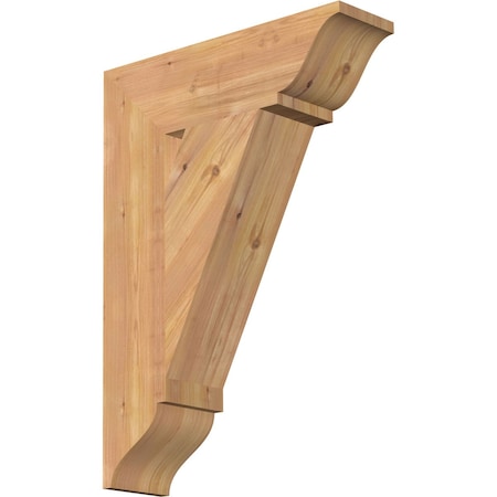 Ekena Millwork Traditional Traditional Smooth Bracket, Western Red Cedar, 5 1/2"W x 20"D x 28"H BKT06X20X28TRA01SWR